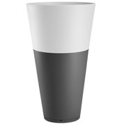 Vaso Tokyo - Antracite / Branco - D.50 A.80 cm